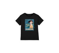 Moana Girl's Island Girl T-Shirt Black | Size: 5-6 Years Moana Black 5-6 Years
