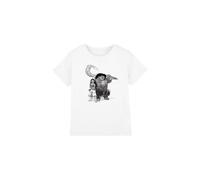 Moana Girl's Maui Sketch T-Shirt White | Size: 12-13 Years Moana White 12-13 Years