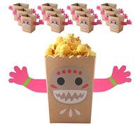 Moana Hawaiian Popcorn Box DIY Snack Popcorn Box Birthday Party Decoration Party Supply Hawaiian Party Decoration(12PCS)
