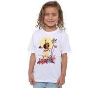 Moana Heart Sunset Girls T Shirt, White, 9-10 Years