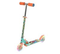 Moana Light-Up 2 Wheel Inline Scooter | Officially Licensed Unisex | Folding Adjustable Two Wheeled Kids Scooter | Age 5+