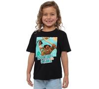 Moana Maui Aventures in Oceania Girls T Shirt, Black, 5-6 Years