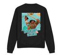 Moana Maui Aventures in Oceania Sweatshirt Black | Size: Medium Moana Black M
