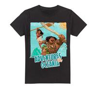Moana Maui Aventures In Oceania T-Shirt Black | Size: Medium Moana Black M