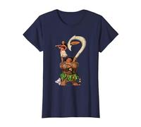 Moana Maui Moana Stacked T-Shirt, Women, Navy Blue, X-Small