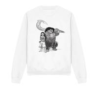 Moana Maui Sketch Sweatshirt White | Size: Large Moana White L