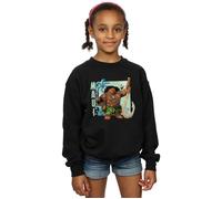 Moana Maui Sweatshirt Disney Black 9 Years