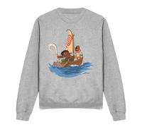 Moana Maui Voyage Sweatshirt Light Grey | Size: Medium Moana Light Grey M