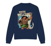Moana Maui You're Welcome Sweatshirt Navy | Size: Large Moana Navy L