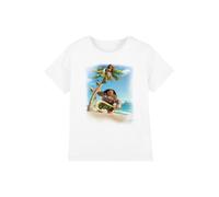 Moana Poster Girls T Shirt, White, 7-8 Years