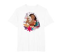 Moana Pua HEI HEI Love T-Shirt, Men's Big and Tall, White, 2X Tall