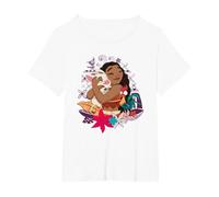 Moana Pua HEI HEI Love T-Shirt, Women's Plus, White, 6X