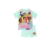 Moana, Rapunzel, Ariel Short Pyjamas Disney Green 3-4 Years