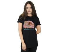 Moana Read The Sea Cotton Boyfriend T-Shirt Disney Black XXXL