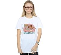 Moana Read The Sea Cotton Boyfriend T-Shirt Disney White XXL