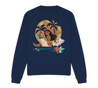 Moana Sitting Sunset Sweatshirt Navy | Size: Large Moana Navy L