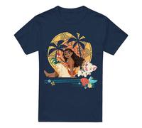 Moana Sitting Sunset T-Shirt Navy | Size: Small Moana Navy S