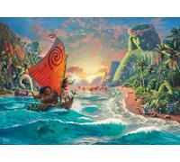 Schmidt | Thomas Kinkade: Disney Moana - 1,000 Pieces | Adult Jigsaw Puzzle | Ages 12+, Black White 1877