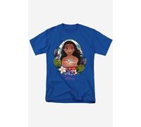 Moana Women's Floral Portrait T-Shirt Royal | Size: Large Moana Royal L