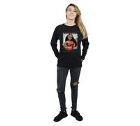 Moana Women's Montage Cotton Sweatshirt in Black | Size: 2XL Moana Black 2XL