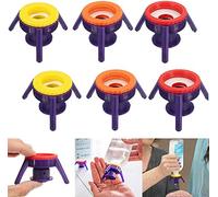 MOANLMY Bottle Emptying flip Kit - Get Every Last Drop Out Honey Bottle Holder Stand Kit - 6 Pcs, 3 Sizes (MOANLMY-01)