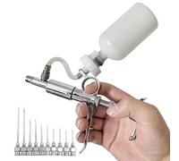 MOAOEC 0.2ml~5ml Livestock Syringe,Stainless Steel Adjustable Dose Continuous Syringe,with 10 Needles for Livestock - Horses, Cattle, Pigs, Sheep, Poultry