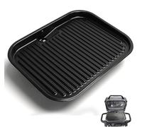 MOASKER Cast Iron Griddle for Ninja Woodfire OG700 Series Grills, Grill Griddle Pan for Ninja XSKGRDPLT Woodfire Outdoor Grill Flat Top Griddle Plate Accessories, Polished Porcelain Coated, Thickened