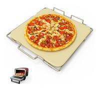 MOASKER Pizza Stone with Rack for Ninja Woodfire OO101 8 in 1 Outdoor Smoker Pizza Oven, Pizza Stone Set for Ninja Woodfire OO100 Series Outdoor Oven, Baking Stone for Ninja Oven Accessories, 12"