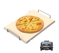 MOASKER Pizza Stone with Rack for Ninja Woodfire XL Grill OG800 OG900 Series Accessories, Woodfire Grill Pizza Stone for Ninja OG951 OG850 OG952 Pro Connect XL Outdoor Grill Accessories, Rectangle