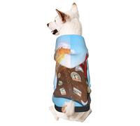 Moaytuky Trip to London Dog Hoodie,Soft and Warm Dog Hoodie,Small Dogs Coat Clothing Puppy Cat Hoodie-X-Small