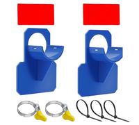 MOAZIFI 2 x blue pool accessories, suitable for 38 mm pipe bracket, including 2 pipe clamps, 3 tape and 2 adhesive stickers, hose systems