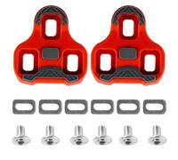 MOAZIFI Bicycle Cleats Compatible with Look Keo Bike Pedal, 3-Hole Grip Blade 2 Max Carbon Classic Cleats (Red 9°), Bicycle Cleats Shoe Plate Set, for Road Biking, Cycling Racing, Competition Cycling