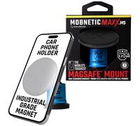 Mob Armor MobNetic Maxx MS - MagSafe Compatible Car Phone Mount w/ 90 Tilt 360 Rotation & Durable Aluminum Build Magnetic Holder for iPhone & A