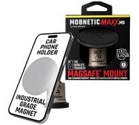 Mob Armor MobNetic Maxx MS - MagSafe Compatible Car Phone Mount w/ 90 Tilt 360 Rotation & Durable Aluminum Build Magnetic Holder for iPhone & A