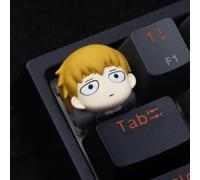 Mob Kageyama Shigeo/Reigen Arataka Cute Anime Resin Keycaps Personalised Custom Mechanical Keyboard Caps