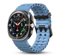 Mobad No-Gap Rugged Silicone Band for Samsung Galaxy Watch Ultra 47mm, Breathable Tactical Sport Strap for Men Women, Durable Waterproof Replacement for Hiking, Training & Outdoor