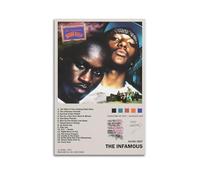 Mobb Deep Infamous Print Album Cover Signed Limited Poster,Music Cover Posters,Pop Hip Hop Rap Singer Star Music Poster Aesthetic Canvas Wall Art for Girl And Boy Teens Dorm Decor 16x24inch(40x60cm) U