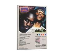 Mobb Deep Infamous Print Album Cover Signed Limited Poster,Music Cover Posters,Pop Hip Hop Rap Singer Star Music Poster Aesthetic Canvas Wall Art for Girl And Boy Teens Dorm Decor 12x18inch(30x45cm) F