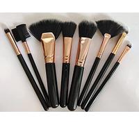 MOBDESK 8 Pcs Premium Foundation Face Powder Blush Eyeshadow Brush Makeup Kit with Blender Sponge and Cleaner - Brushes Set Set, Portable Eye Brushes, Brush, Small Fiber Hair Cosmetic Beautify Tool