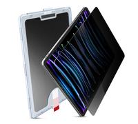 MOBDIK Privacy Screen Protector Compatible with iPad Pro 12.9 Inch (2022 & 2021 & 2020 & 2018) Anti-Spy, 9H Tempered Glass, EZ Kit - 1 Pack