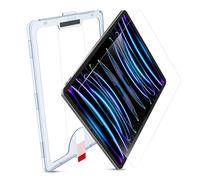 MOBDIK Tempered Glass Screen Protector Compatible with iPad Pro 12.9 Inch (2022 & 2021 & 2020 & 2018) Ultra Clear, Anti-Scratch, Case Friendly, EZ Kit - 1 Pack