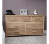 Mobel Oak 4+3 Drawer Multi Chest