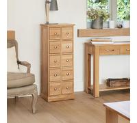Mobel Oak CD & DVD Chest - 10 Drawer