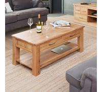 Mobel Oak Coffee Table - 4 Drawer