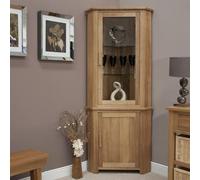 Mobel Oak Corner Display Unit