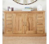 Mobel Oak Sideboard - 2 Door - 6 Drawer