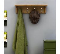 Mobel Oak Wall Mounted Coat Rack
