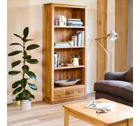 Mobel Oak Wide Bookcase