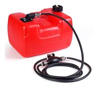 Mobeneno Portable Boat Fuel Tank, 12L Marine Fuel, Tank Transfer Tank with 9.8ft Hose & I-Shaped Handle, Easy-to-Carry, Ideal for Outboard Engine Boats Fishing Boat