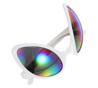 Mobestech 1 Pair Alien Glasses for Parties Stylishly Unique Sunglasses for Cosplay Festivals Funny Eyewear for Adults Photography Props for Alien Themed Events